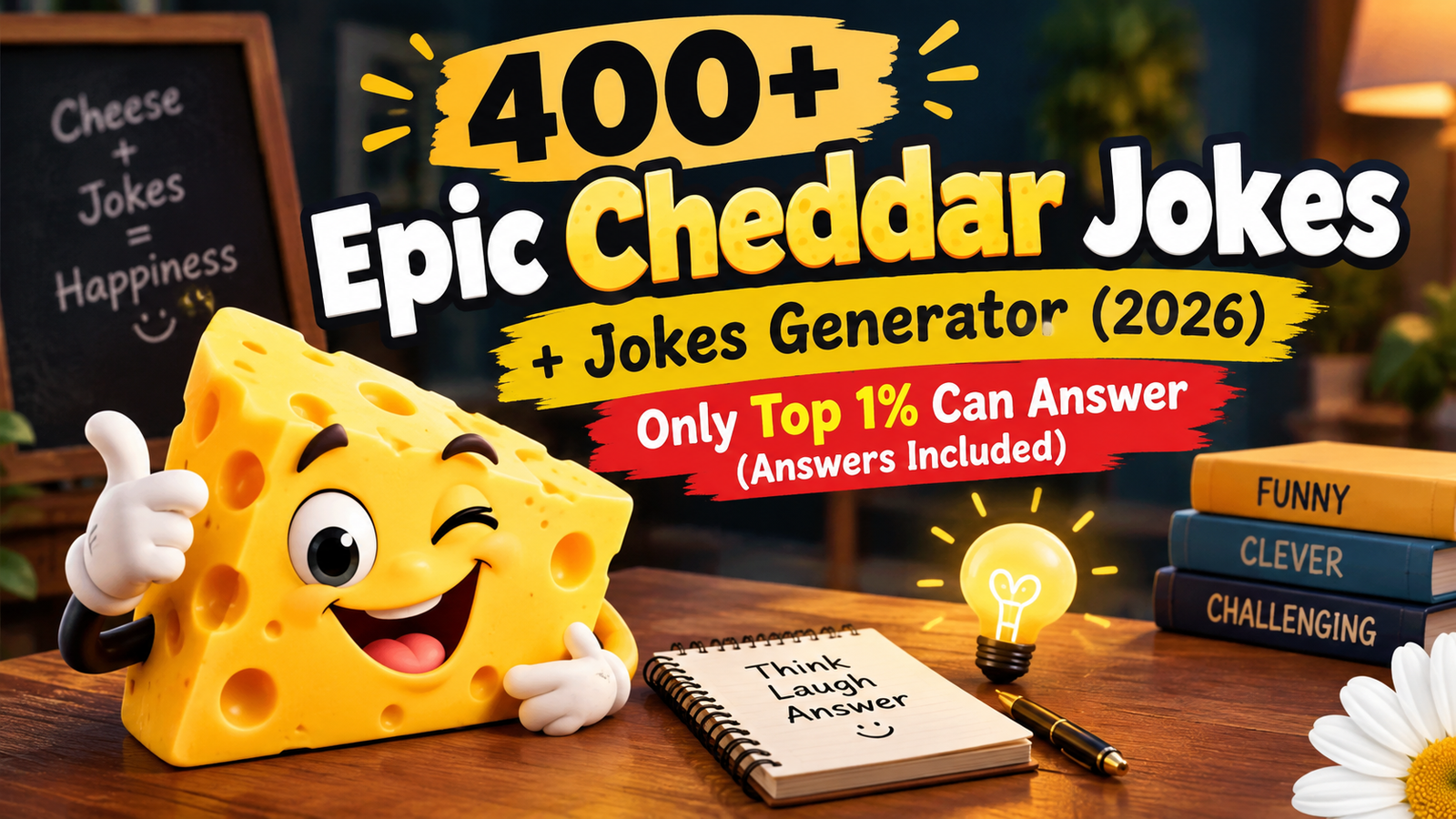 Epic Cheddar Jokes + Jokes Generator