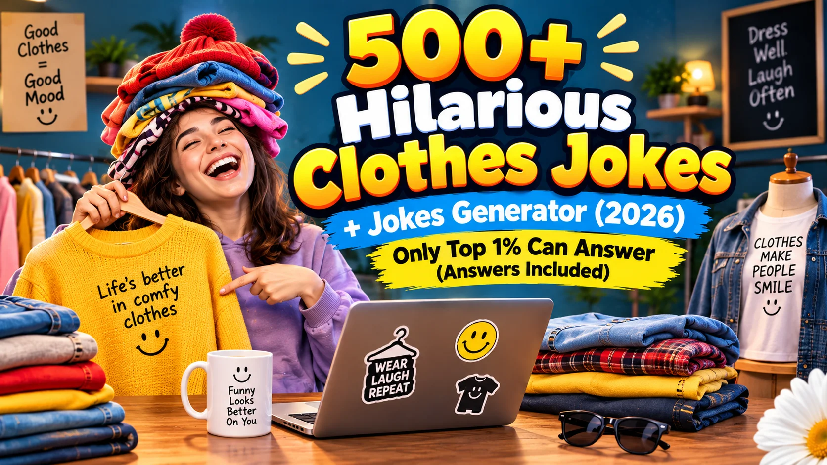 Hilarious Clothes Jokes + Jokes Generator