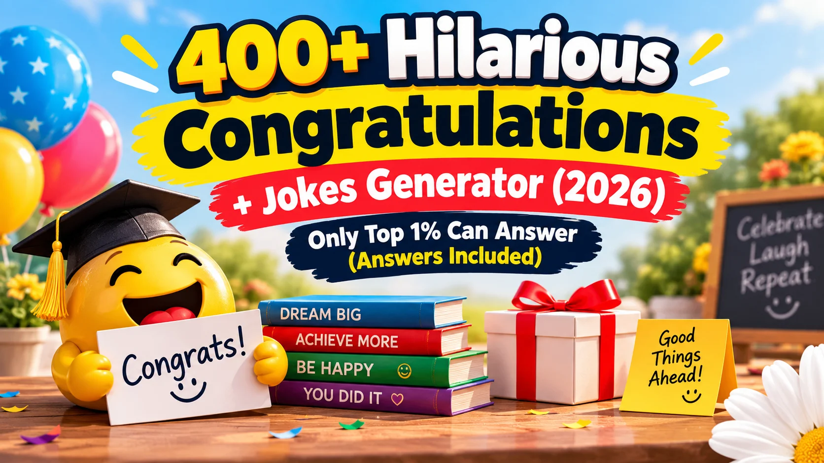 Hilarious Congratulations + Jokes Generator
