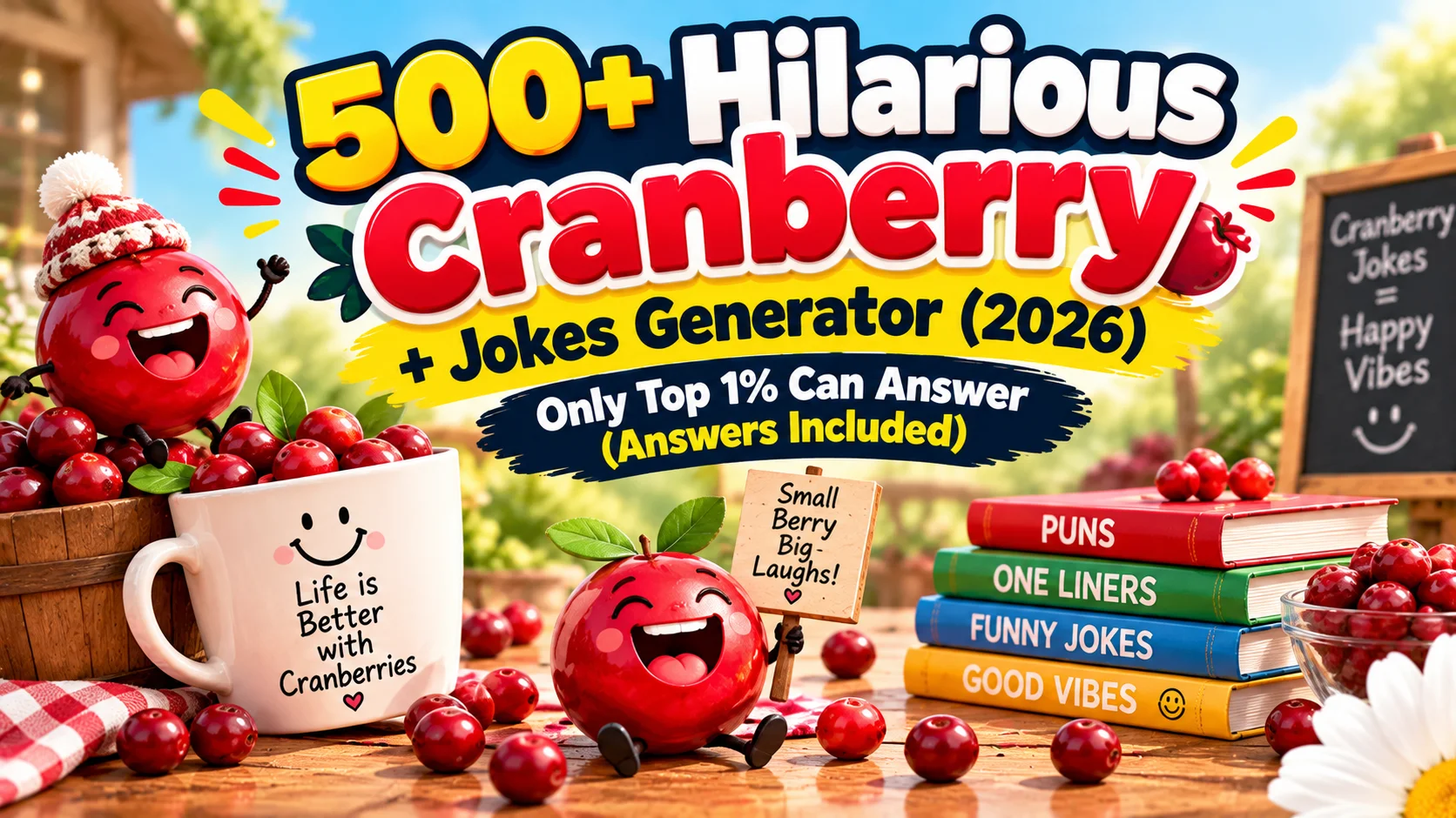 Hilarious Cranberry + Jokes Generator
