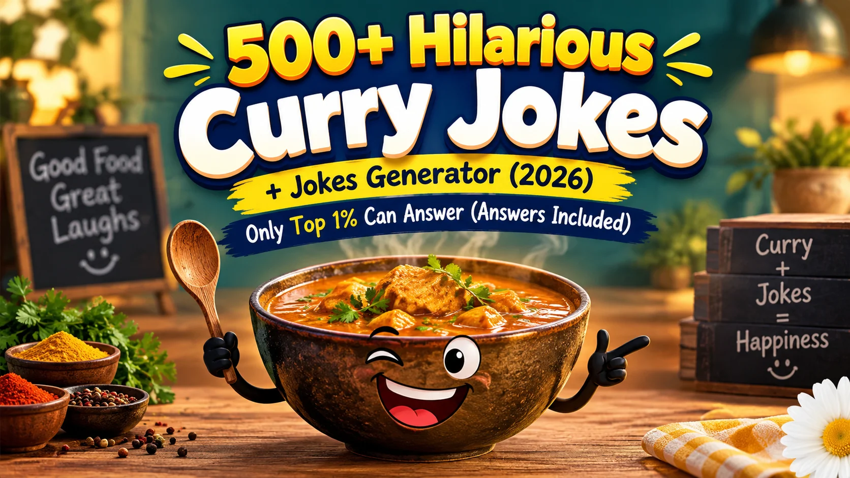 Hilarious Curry Jokes + Jokes Generator