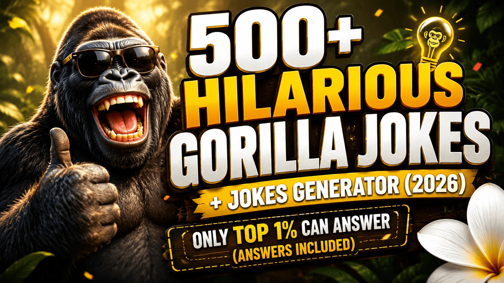 Hilarious Gorilla Jokes + Jokes Generator