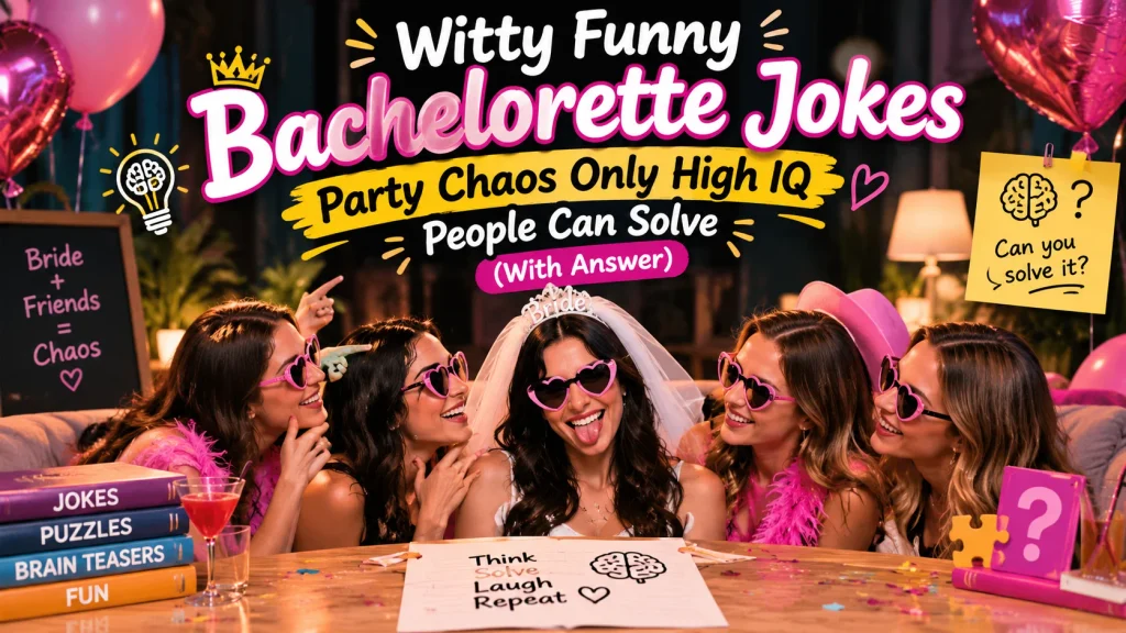 Witty Funny Bachelorette Jokes Party Chaos