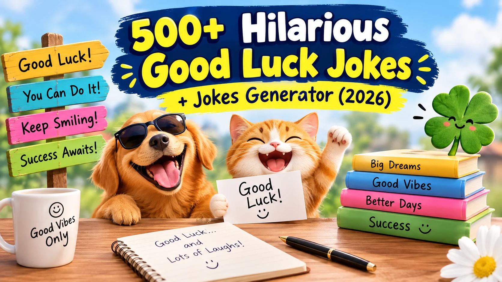 Hilarious Good Luck Jokes + Jokes Generator