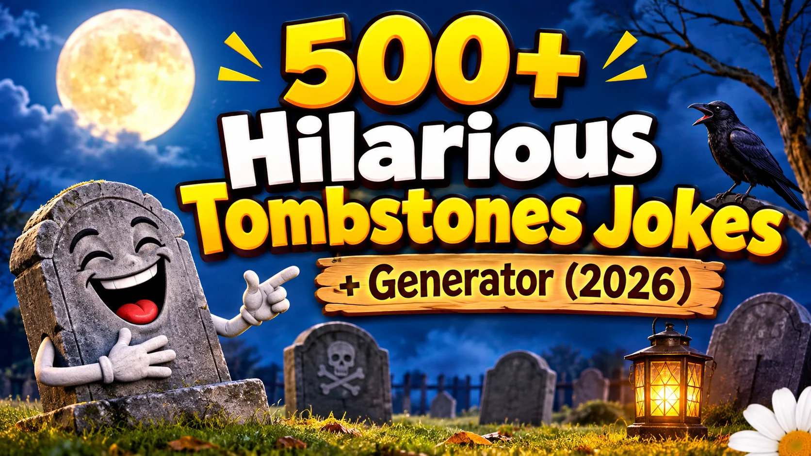 Hilarious Tombstones Jokes + Generator